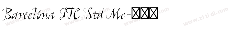 Barcelona ITC Std Me字体转换